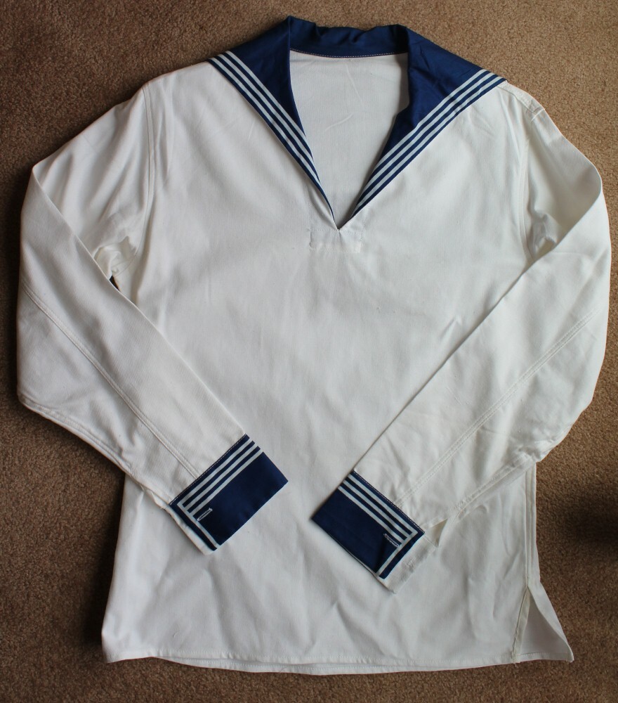 VINTAGE SOVIET USSR MILITARY NAVY ARMY ORIGINAL 1980th SUMMER SHIRT 39.5