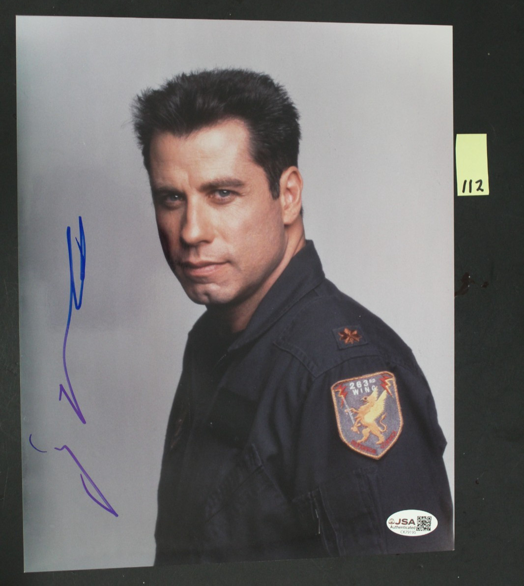 John Travolta JSA Signed Autograph 8 x 10 photo The tonight show (112)