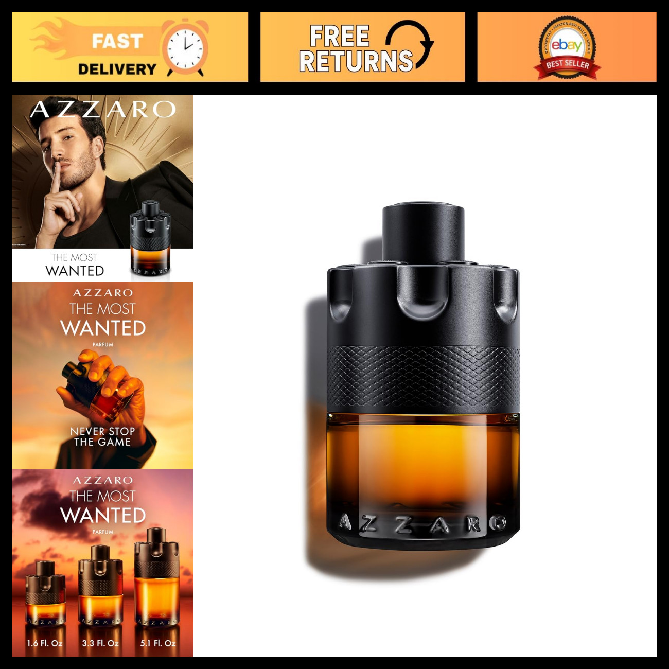 Azzaro The Most Wanted Parfum - Spicy Woody Cologne for Men