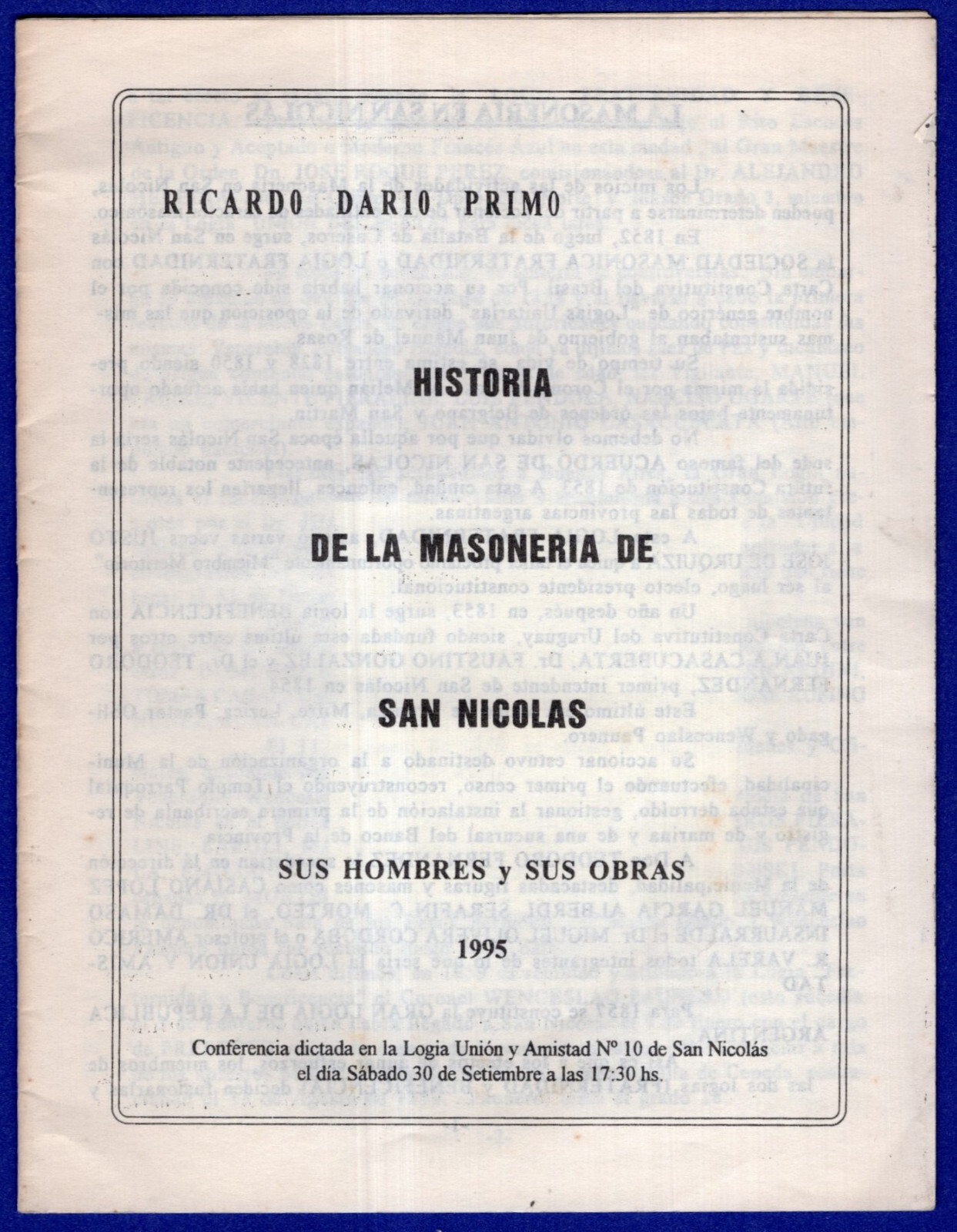 MASONIC, ARGENTINA, \