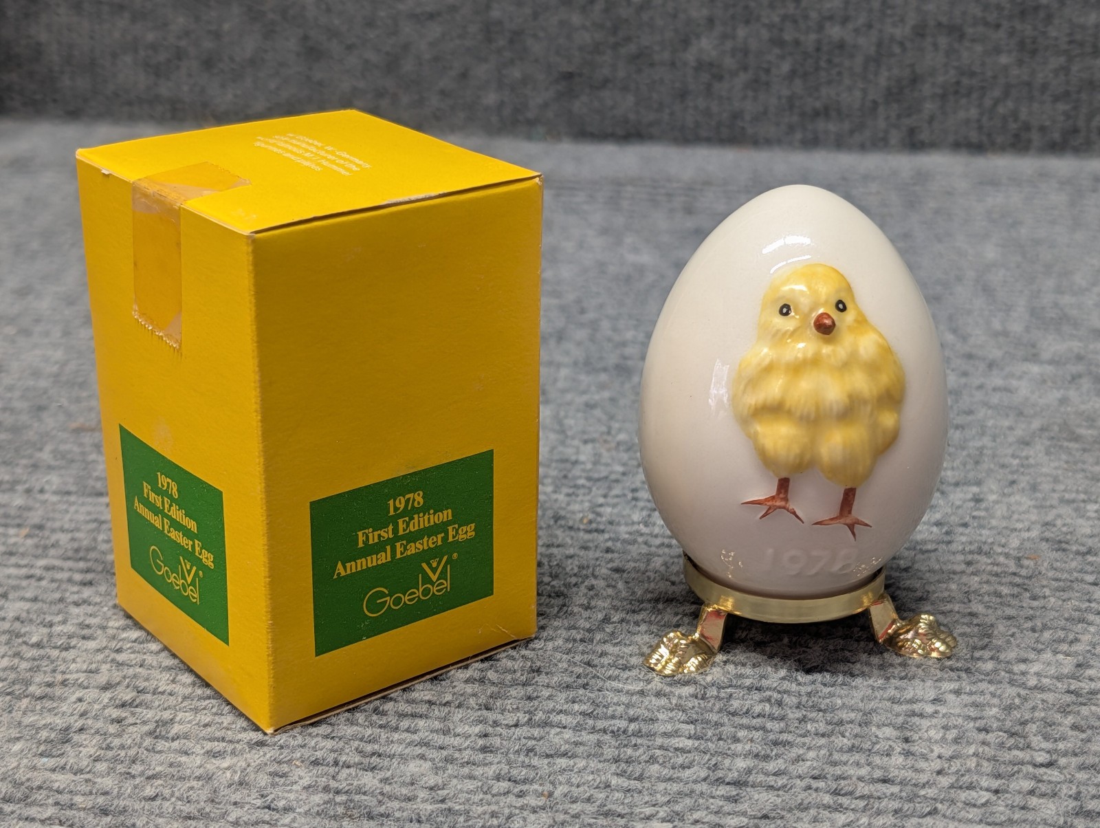 NEW - Goebel 1978 First Annual Easter Egg Porcelain Figure In Box /Spring