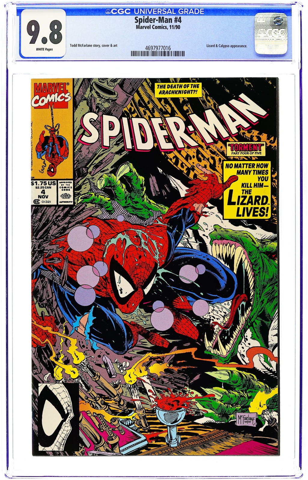 Spider-Man #4D CGC 9.8 1990 4697977016