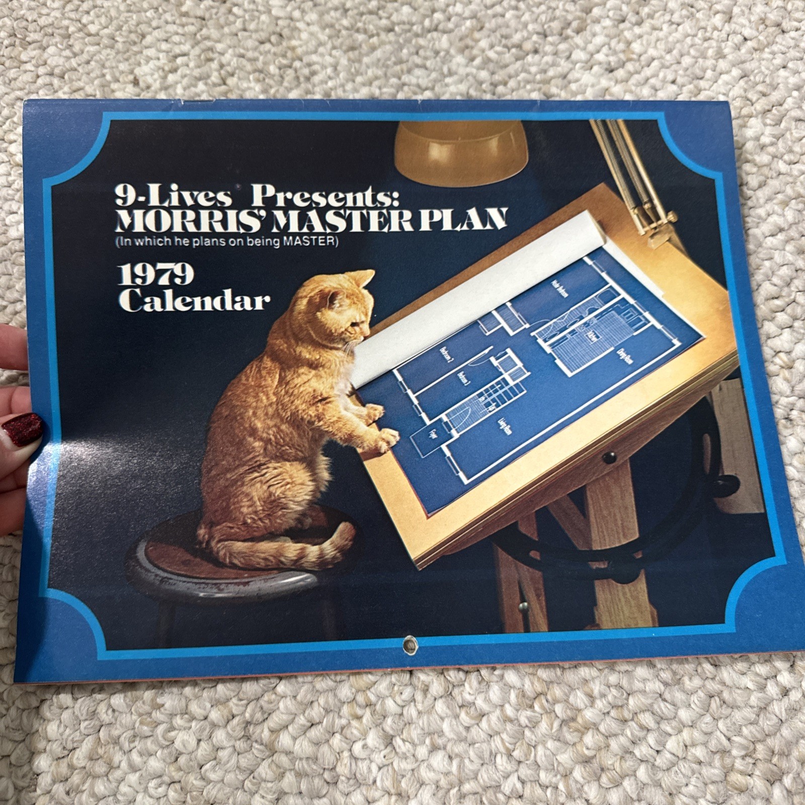 VINTAGE 1979 9-Lives Presents Morris\' Master Plan Calendar