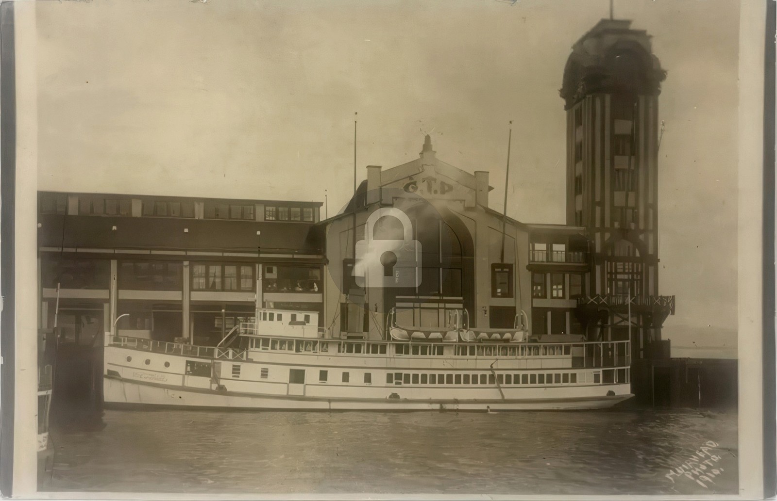 Grand Trunk Pacific Dock Seattle Washington WA RPPC Photo Postcard COPY