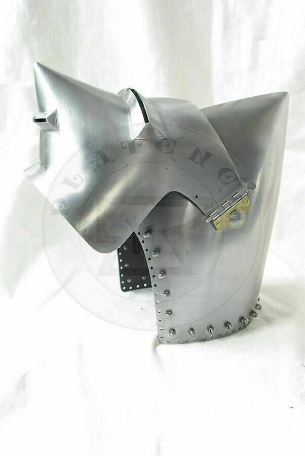 Medieval Bascinet Hounskull Helmet Pig Face Helmet Antique Armor  Helmet 