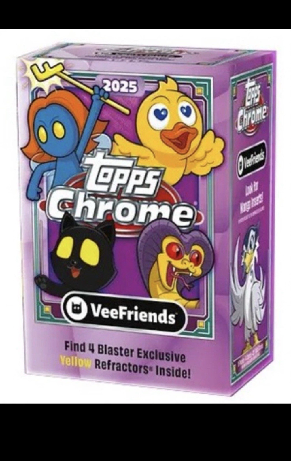 Topps 2025 Topps Chrome VeeFriends Blaster Box Refractor Trading Cards