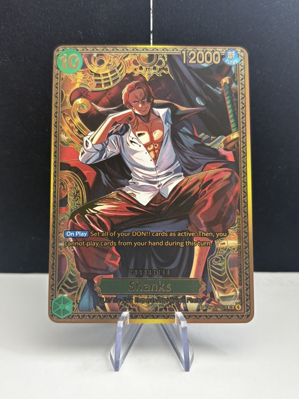 One Piece OP-17 The World’s Strongest Warriors Shanks Gold SP OP17 - 028 SR ENG