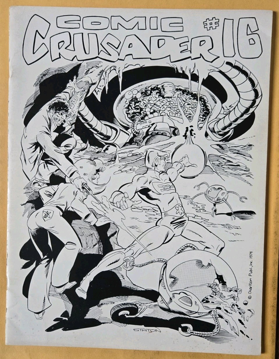 Comic Crusader #16 Fanzine, Interview W/Dave Cockrum Cover By Joe Staton 1974