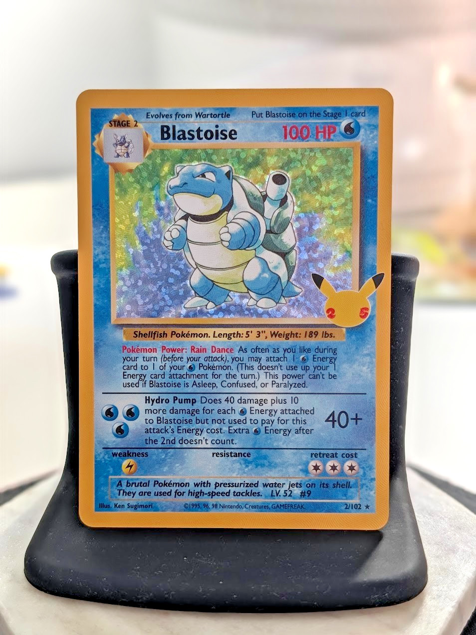BLASTOISE HOLO | 2/102 POKEMON 25TH CELEBRATIONS CLASSIC COLLECTION BASE SET