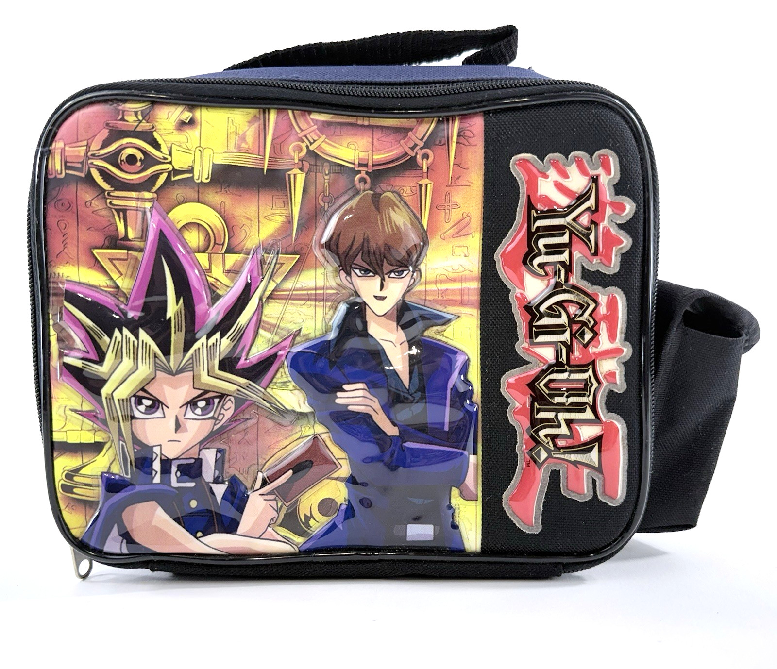 4Kids Entertainment Y2K Yu-Gi-Oh Yugi Kaiba Insulated Lunch Bag with Side Pouch