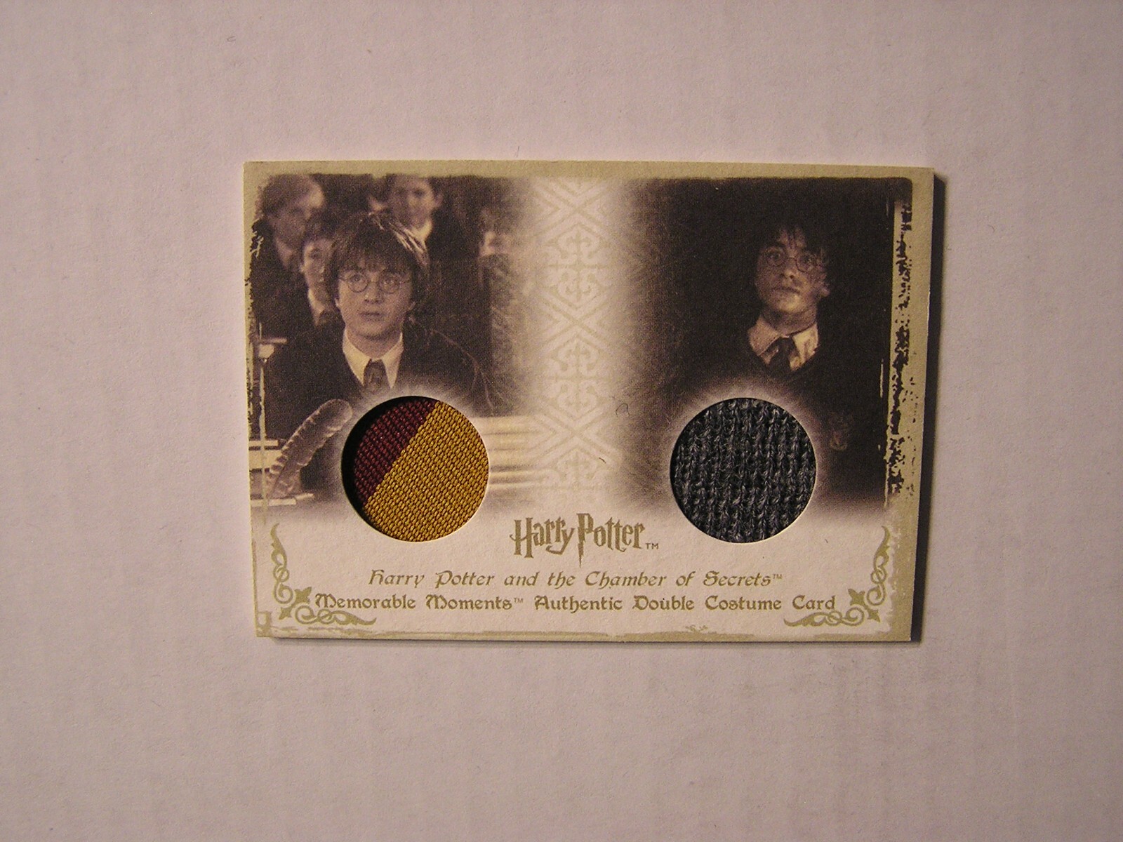 Harry Potter-Daniel Radcliffe-COS-Screen Used-Movie-Film-Relic-OOP-Costume Card