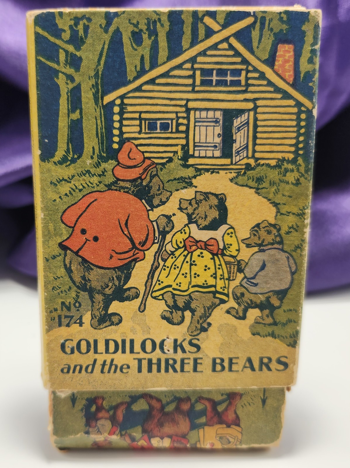 Vintage Eberhard Faber Goldilocks Three Bears No.174 Color Pencil Set 1930s V.2