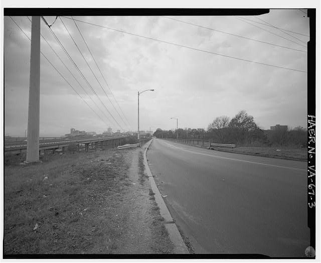 Photo:Richmond Virginia Skyline Bridge Deck Roadway 1960s View From North