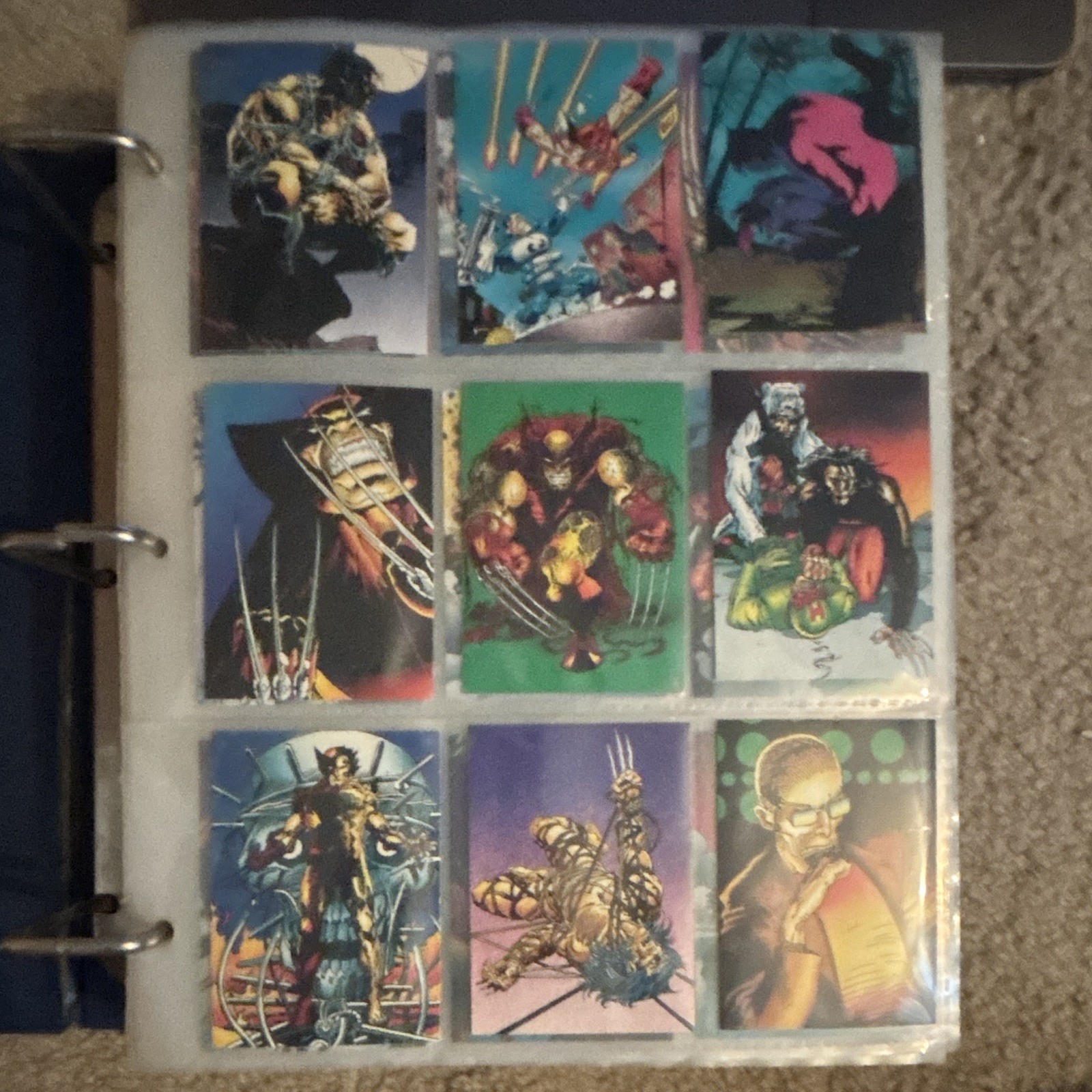 Wolverine Trading Card Full Set 1992