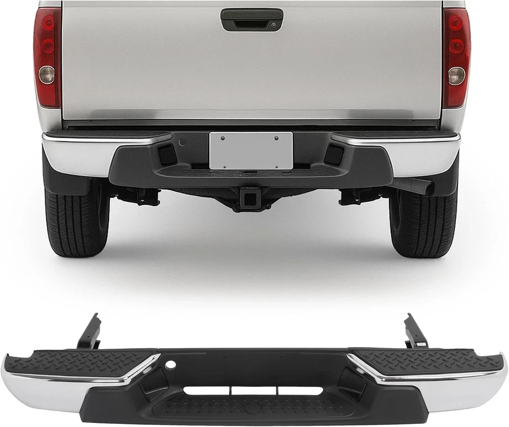 Rear Bumper Compatible with 2004-2007 Chevy Chevrolet Colorado/Gmc Canyon NOT Fi
