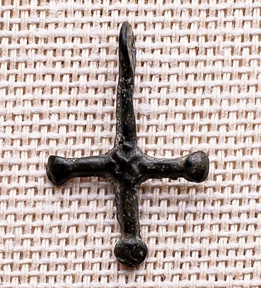 ANTIQUE LATE VIKING AGE c.12 CROSS CENTURY BYZANTINE TYPE ORTHODOX “BUDDED”  263