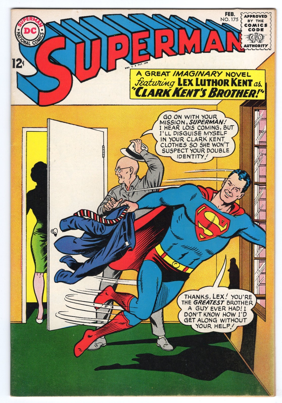 Superman 175 1965 DC Comics F 6.0 Lois Lane Pete Ross Lex Luthor Lana Lang