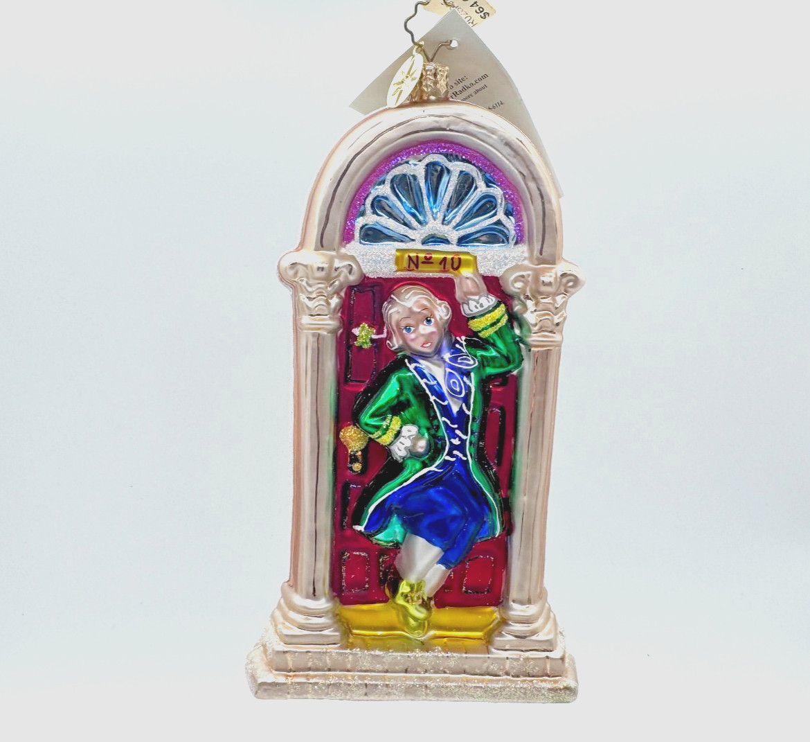 Christopher Radko 12 Days Of Christmas No. 10 Downing Street Ornament 598/10,000