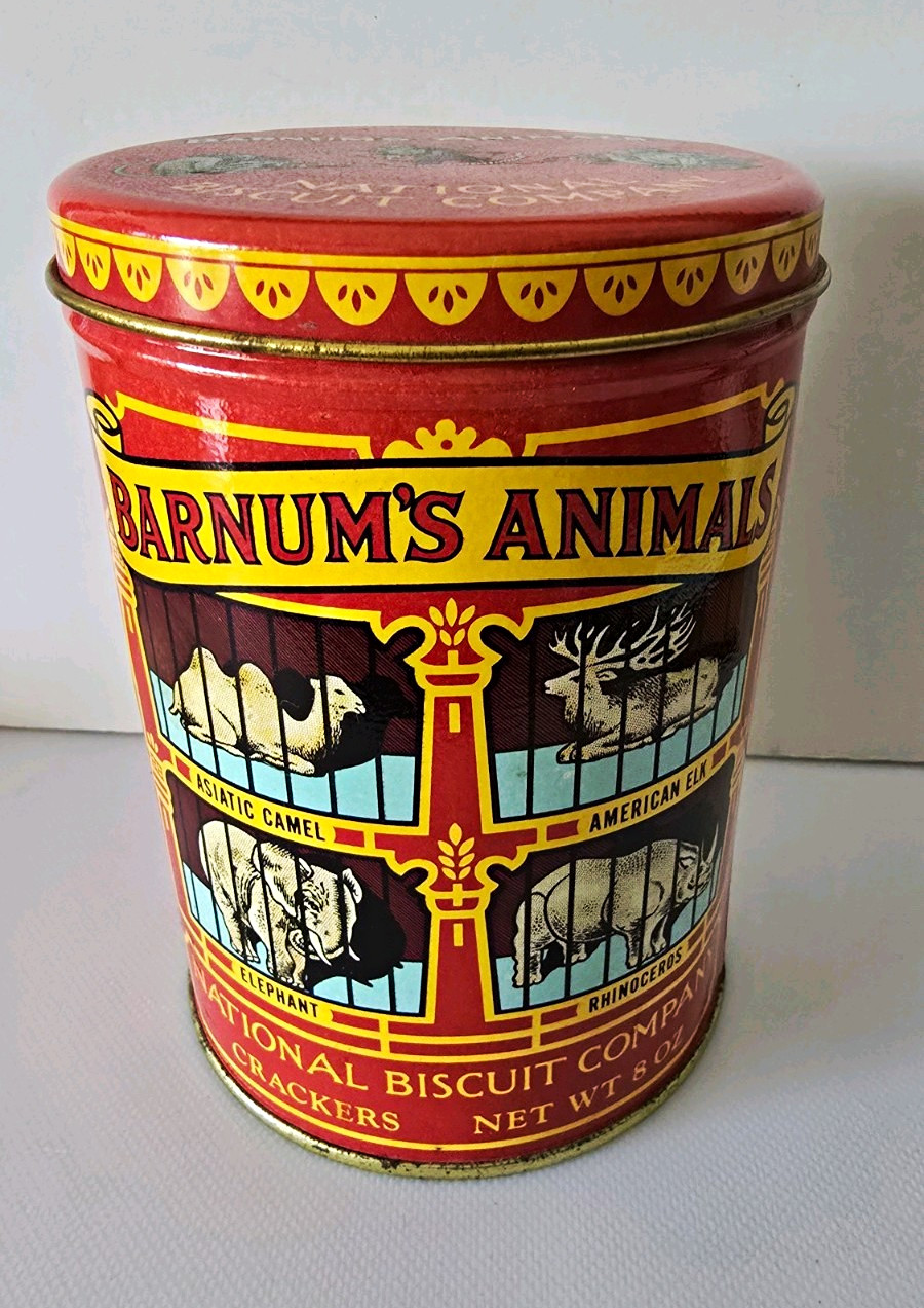 Vintage 1979 Nabisco Barnum’s Animals Crackers Collector Tin - 1914 Replica