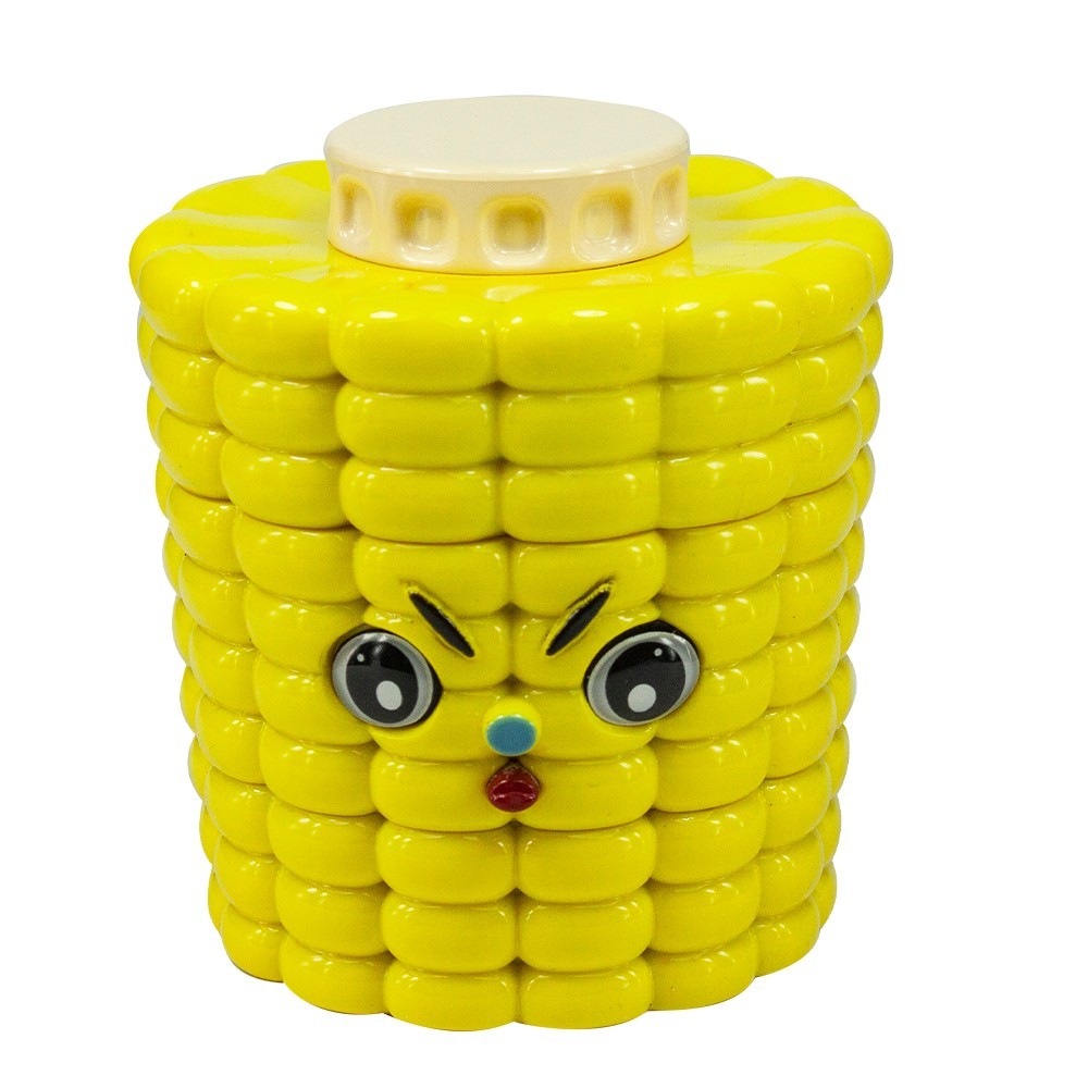 1.8'' Corn Shape Herb Grinder 4 Piece Tobacco Spice Crusher Cute Cartoon Face 1.8'' Corn Shape Herb Grinder 4 Piece Tobacco Spice Crusher Cute Cartoon Face