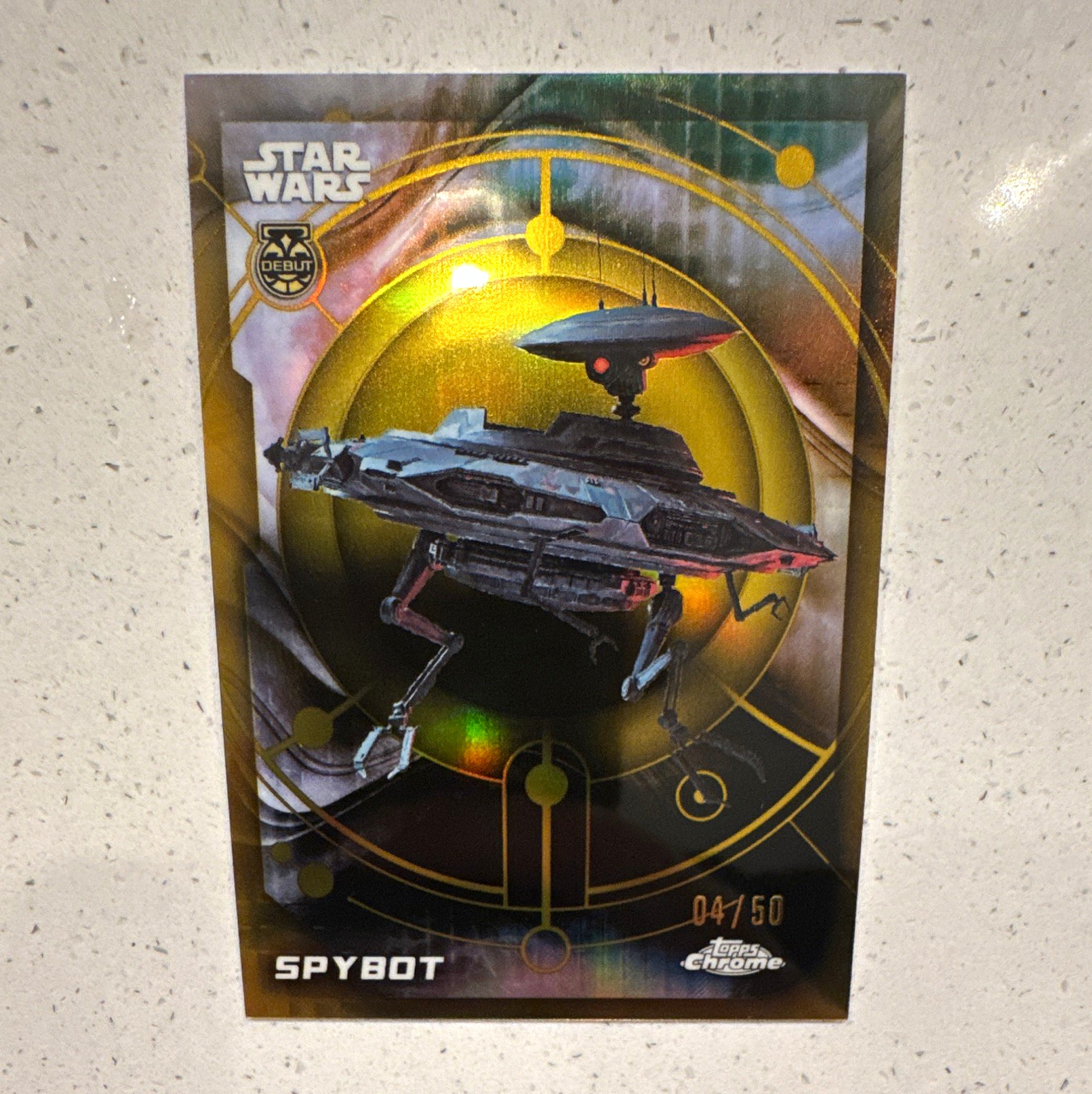 2024 Topps Chrome Star Wars SPYBOT /50 Gold Parallel