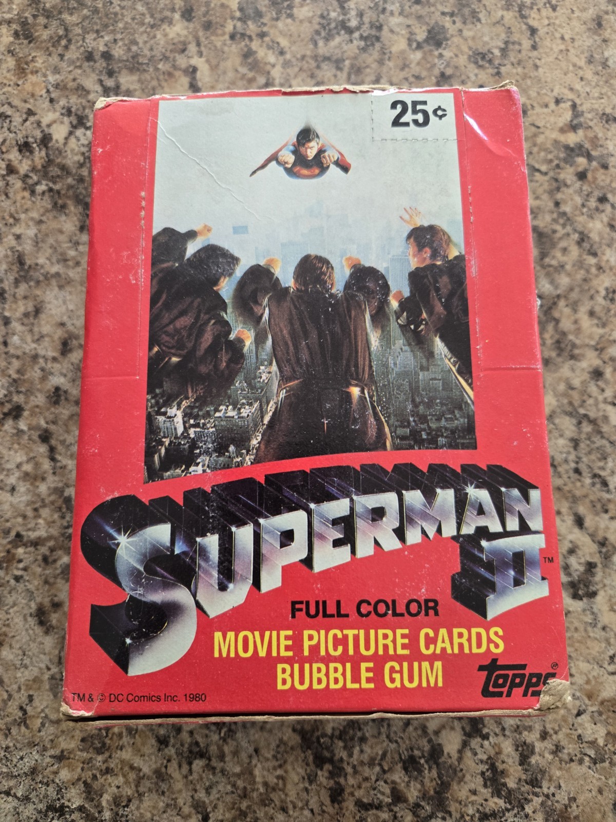 VINTAGE Superman II Topps Cards  Wax Box 36 Unopened Packs 1981, Not sealed