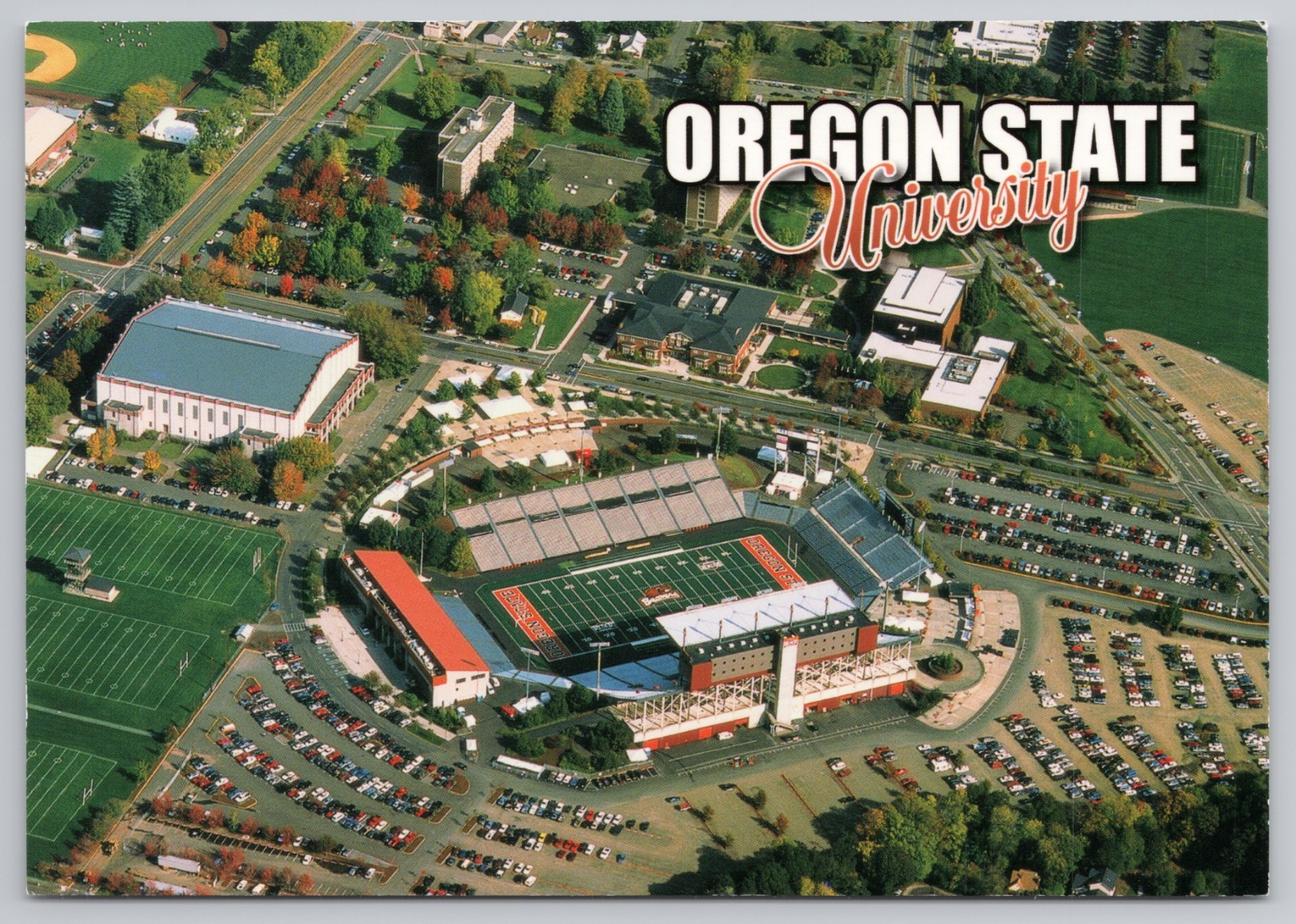 Corvallis, Oregon, Oregon State University, Aerial View Reser Stadium A13638