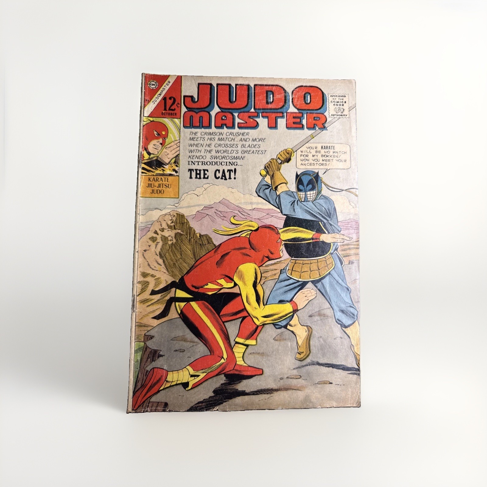 comic book Judo Master #91 1966 vintage Charlton ed 12 cent as is cond. The Cat