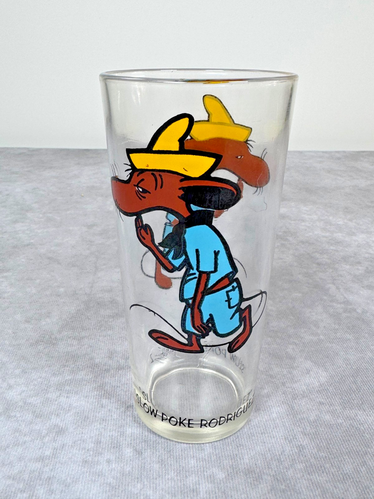 Vintage 1973 Pepsi Collector Glass Looney Tunes Warner Bros. Slow Poke Rodriguez