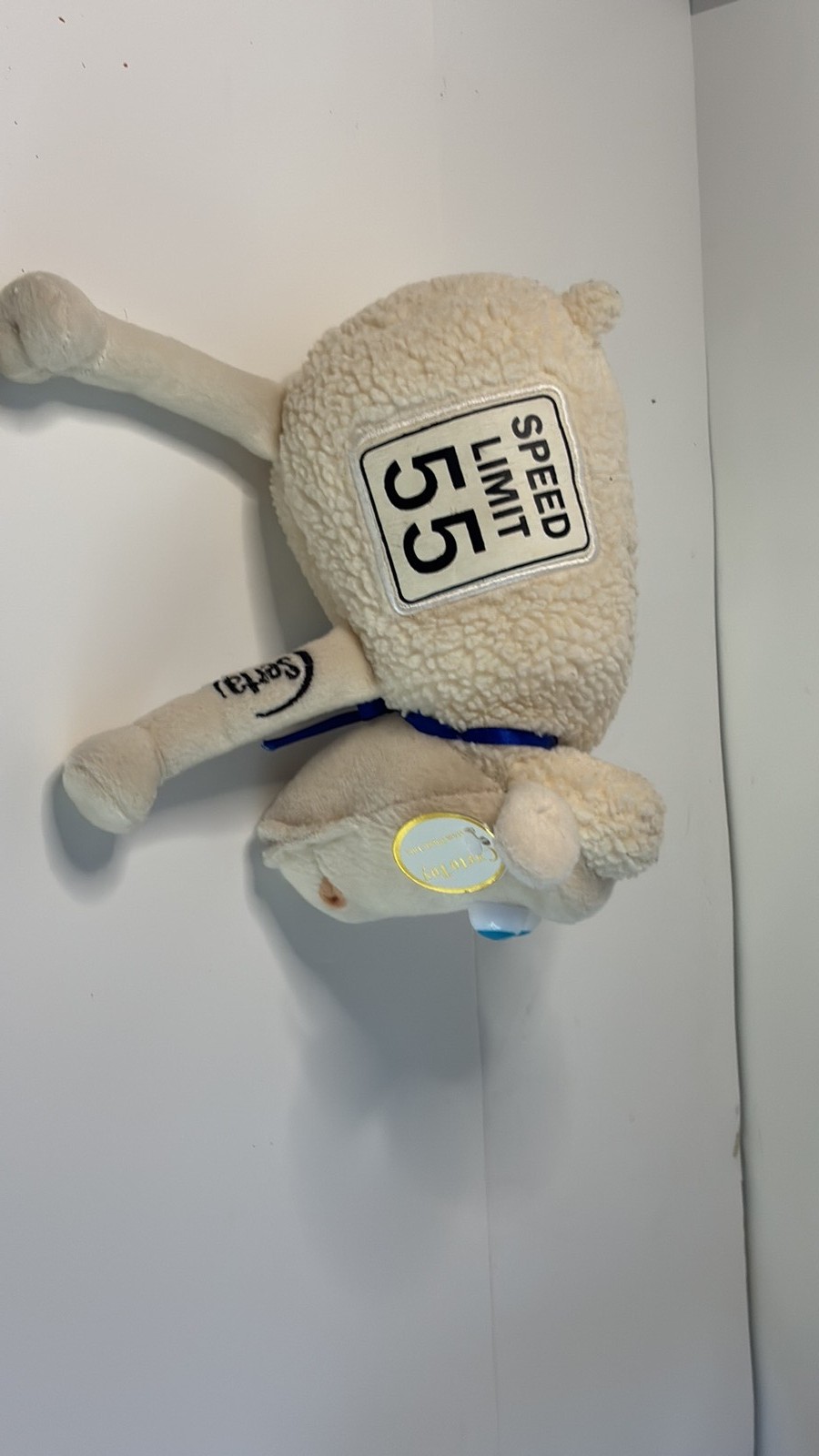 Vintage 2000 Serta Counting Sheep Plush #55 Speed Limit Edition