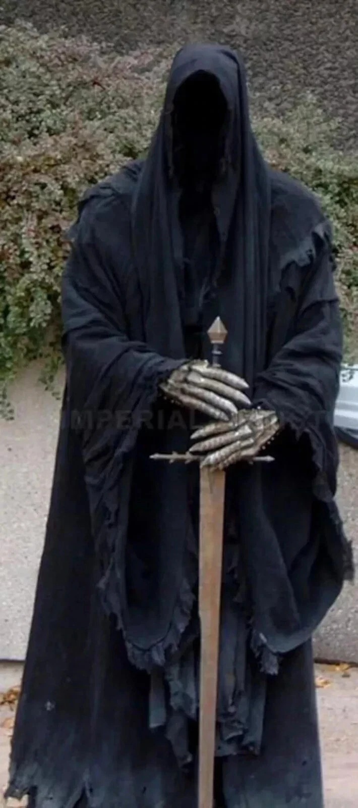 Ring Wraith Costume Black Rider Nazgul Costume Black Cape Cloak Wear Costume