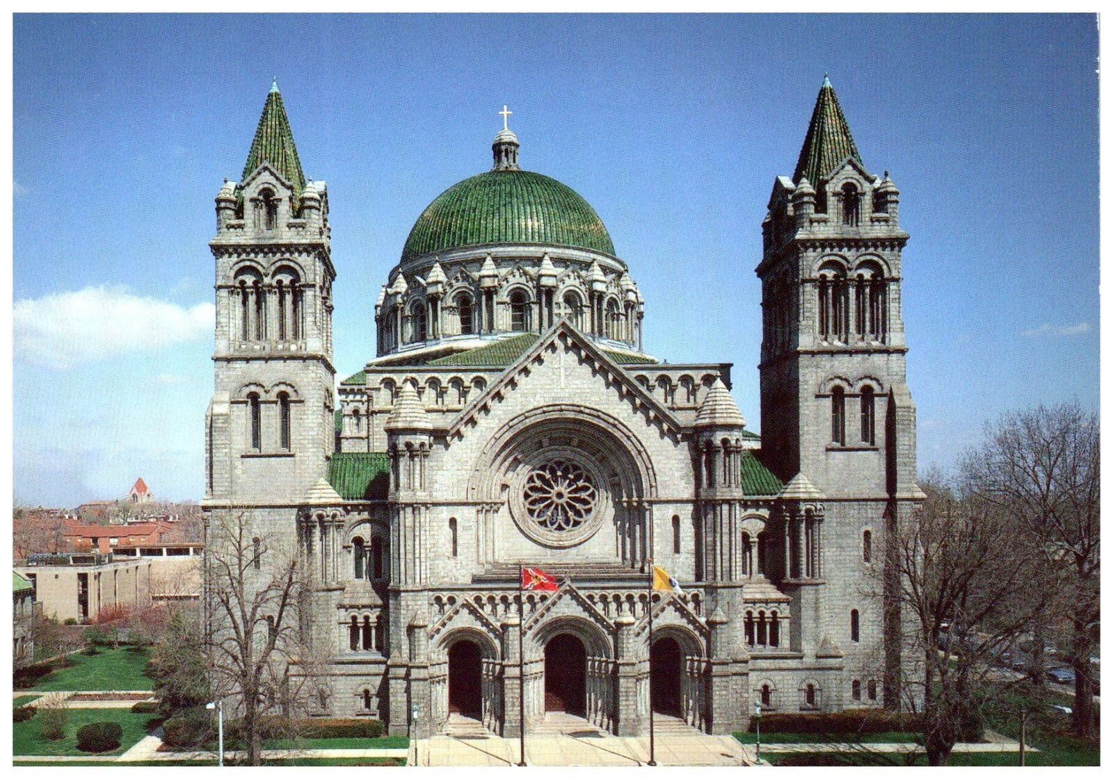 Exterior View of the Cathedral of Saint Louis Postcard