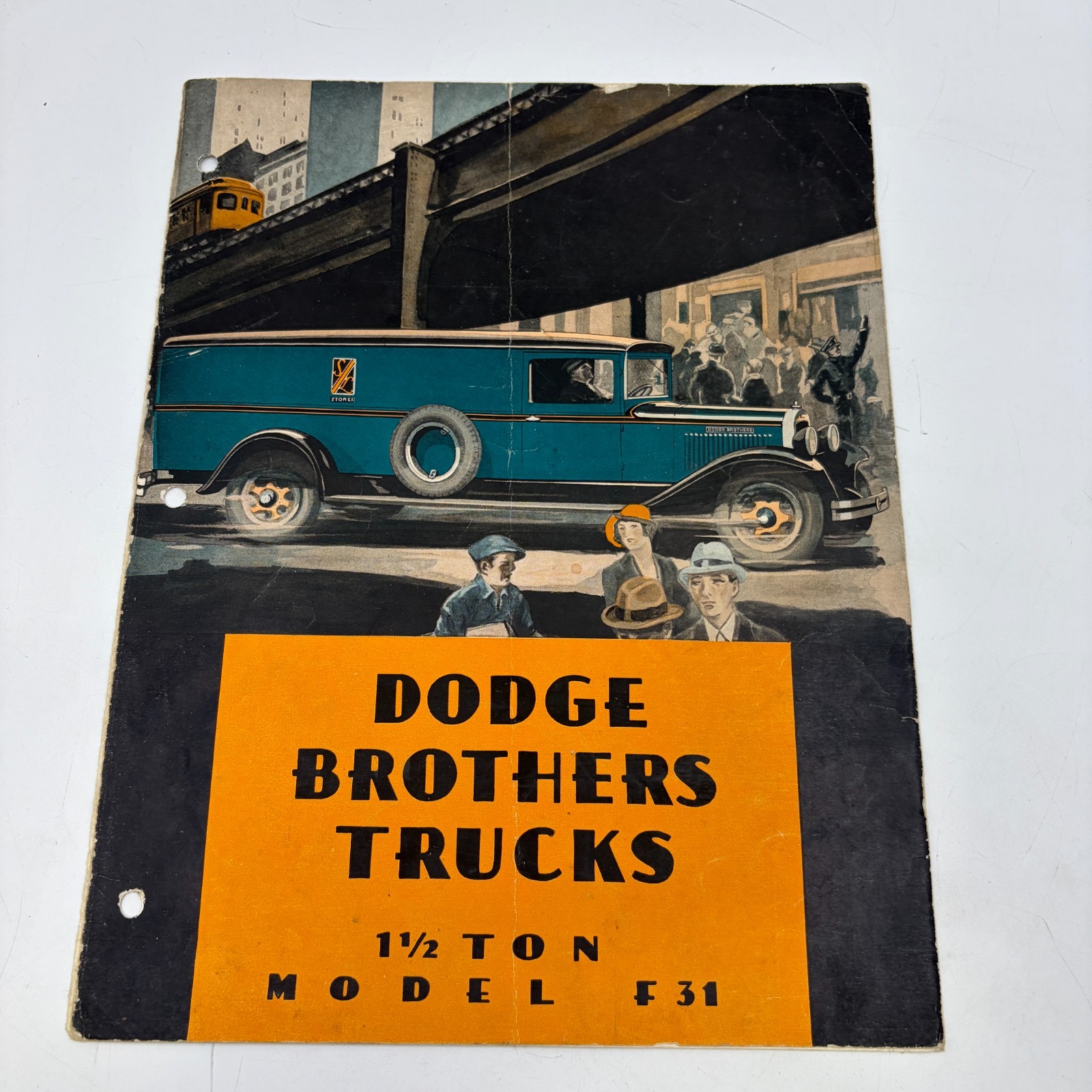 1931 Dodge Brothers F31 1½ Ton Truck Sales Brochure Panel Express Stake Original