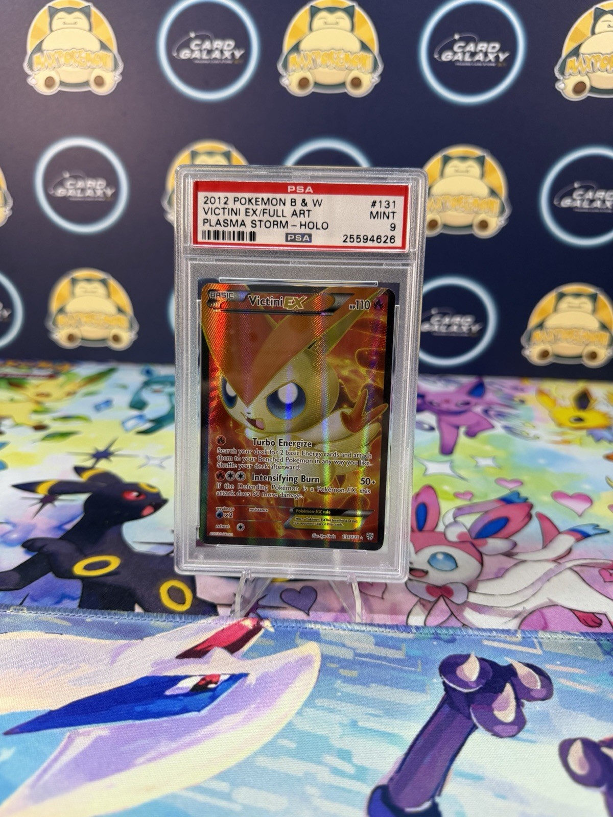 2013 POKEMON BLACK & WHITE PLASMA STORM #131 FULL ART/VICTINI EX PSA 9 MINT