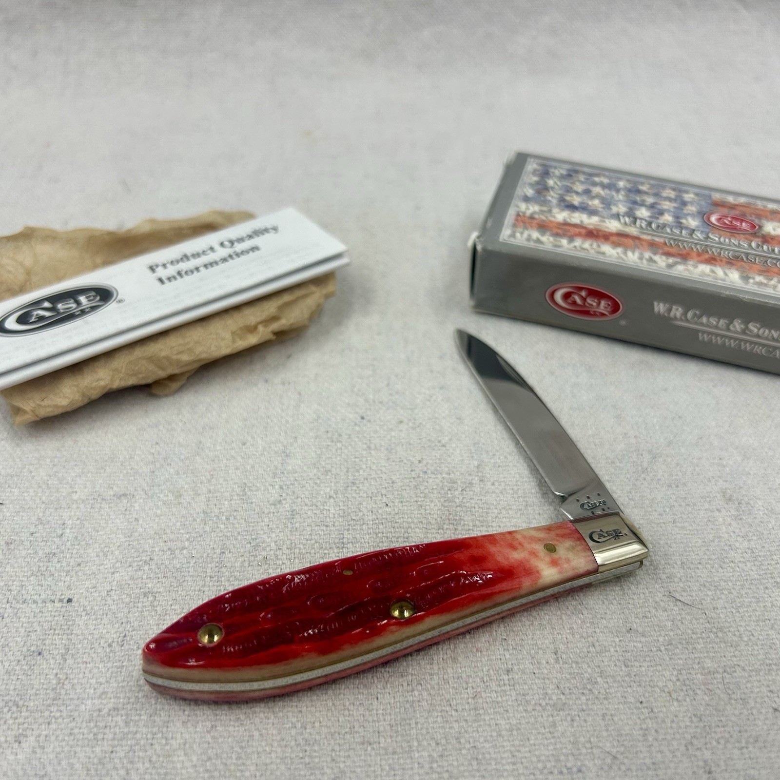 2015 CASE TONY BOSE Teardrop Jack - Deep Canyon Red Bone - 37888 … Nice