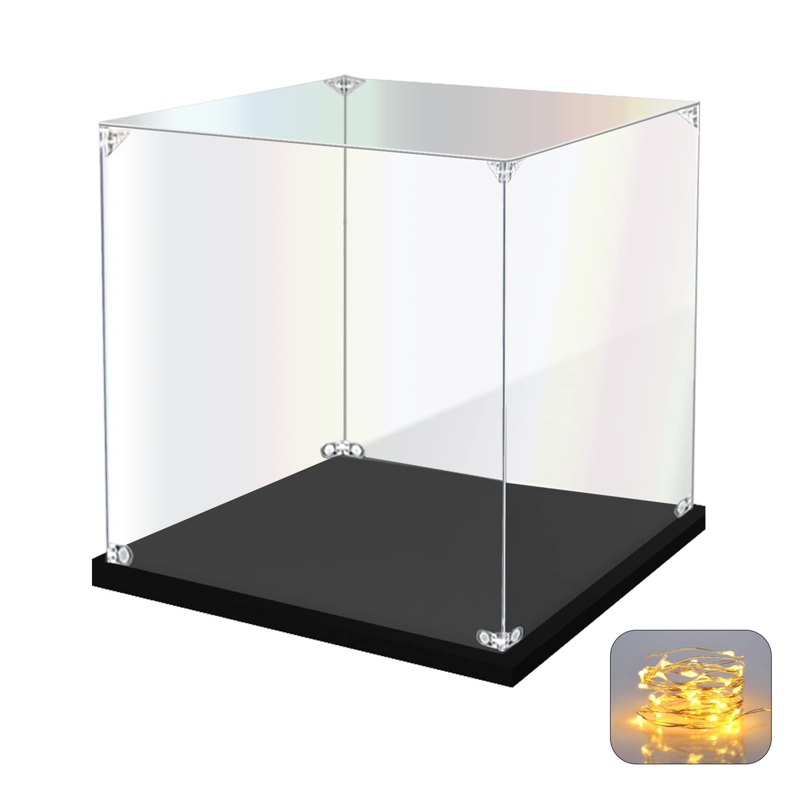 Acrylic Display Case for Collectibles 10 x 10 x 10 inches, Clear Acrylic Display Case for Collectibles 10 x 10 x 10 inches, Clear