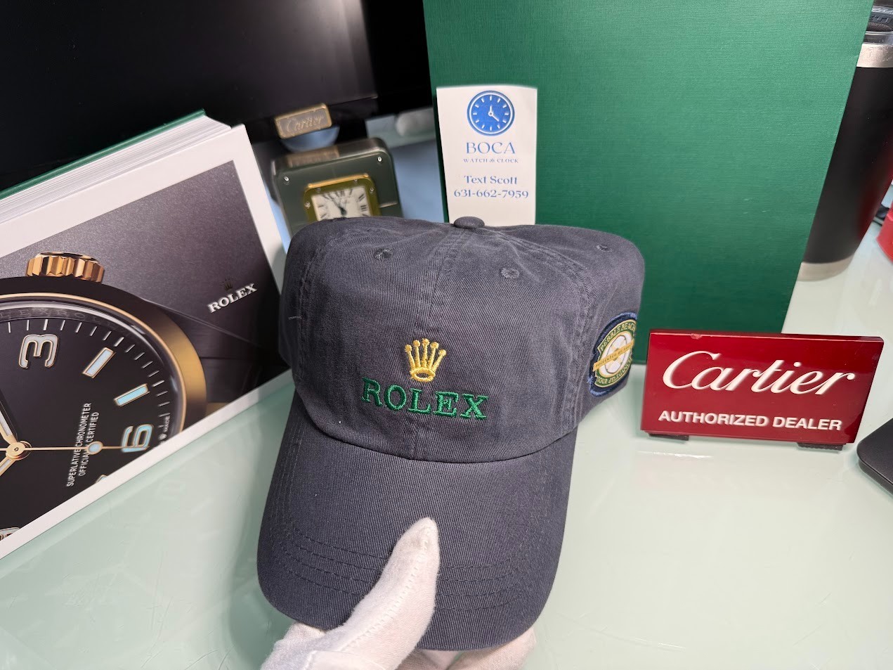*** Rolex New Pebble Beach Concours  d’Elegance Dark Gray Rolex Hat  Twill ***