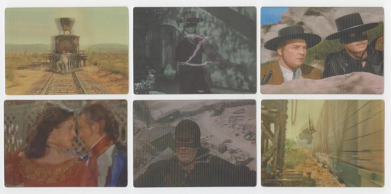 Zorro 100th Anniversary Series One. 6- Card Lenticular Card Set #L1 - L6
