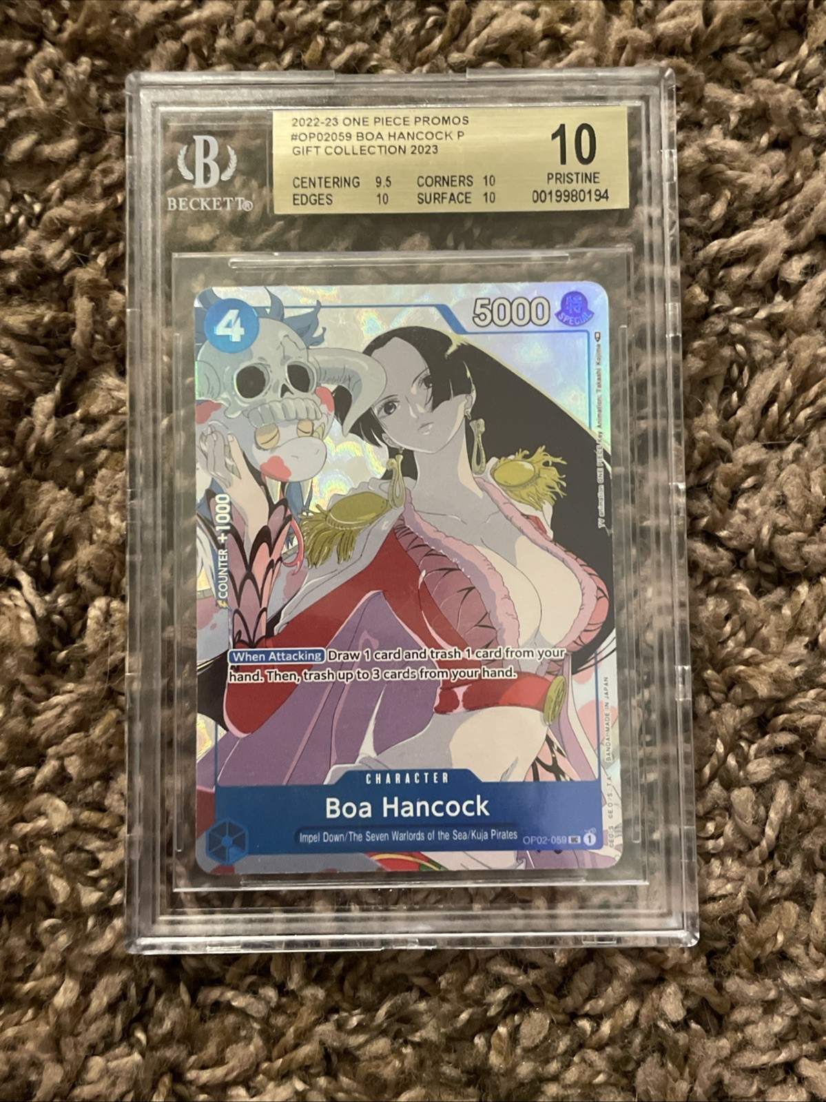 2023 One Piece EN #059 Boa Hancock Gift Collection PSA 10