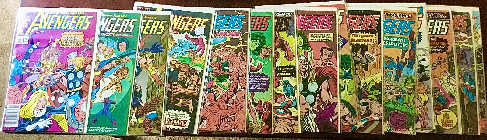 AVENGERS - Series One - Complete Run #300-#402 - Bagged and Boarded - Ships Free