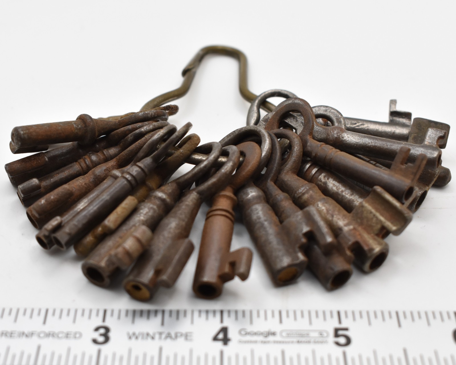 Lot of 20 Antique Vintage Hollow Barrel Keys