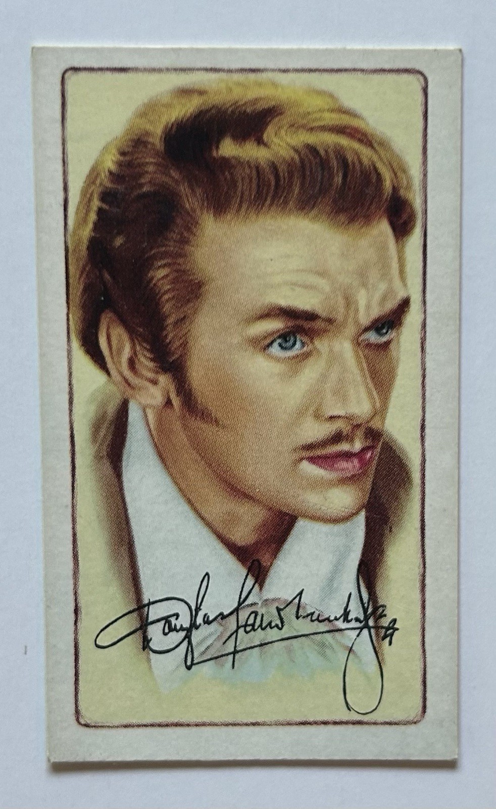 Gallaher Signed Portraits Famous Stars Douglas Fairbanks Jr Tobacco Card CC18