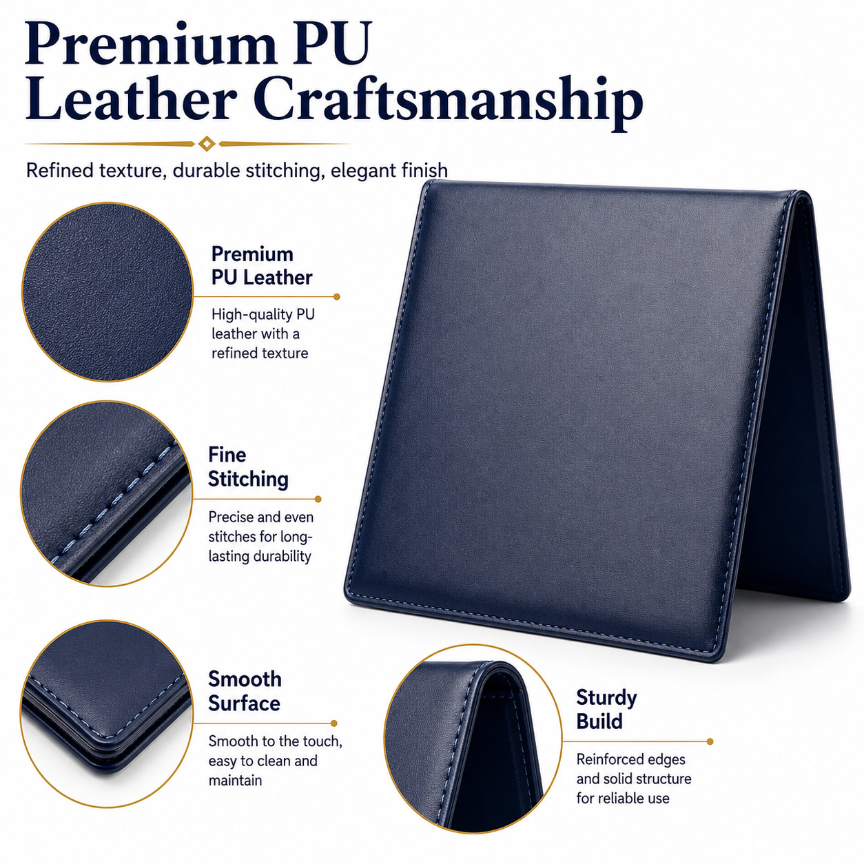 A4 Certificate Presentation Folder, PU Leather Album for Diplomas and Awards A4