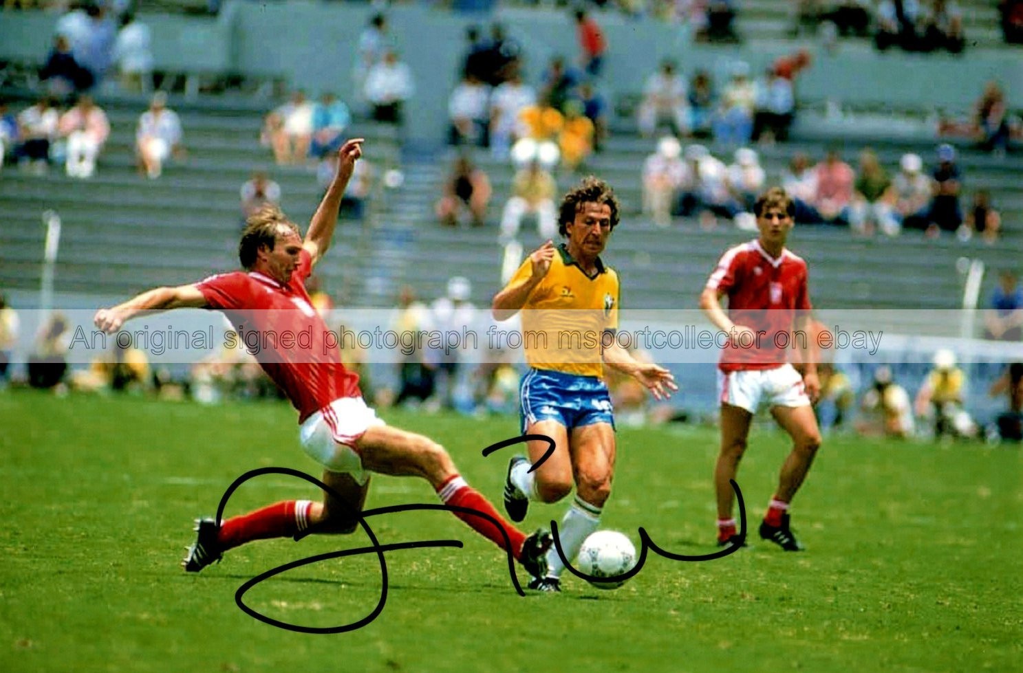 Zico Footballer Brazil Signed 7.5 x 5 Photograph **With COA**