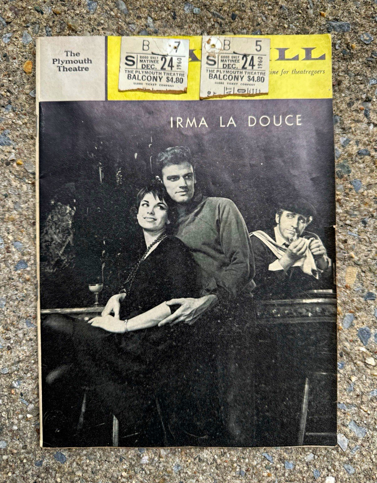 Irma La Douce Playbill 1960 Elizabeth Seal 2 Original Tickets Christmas Eve