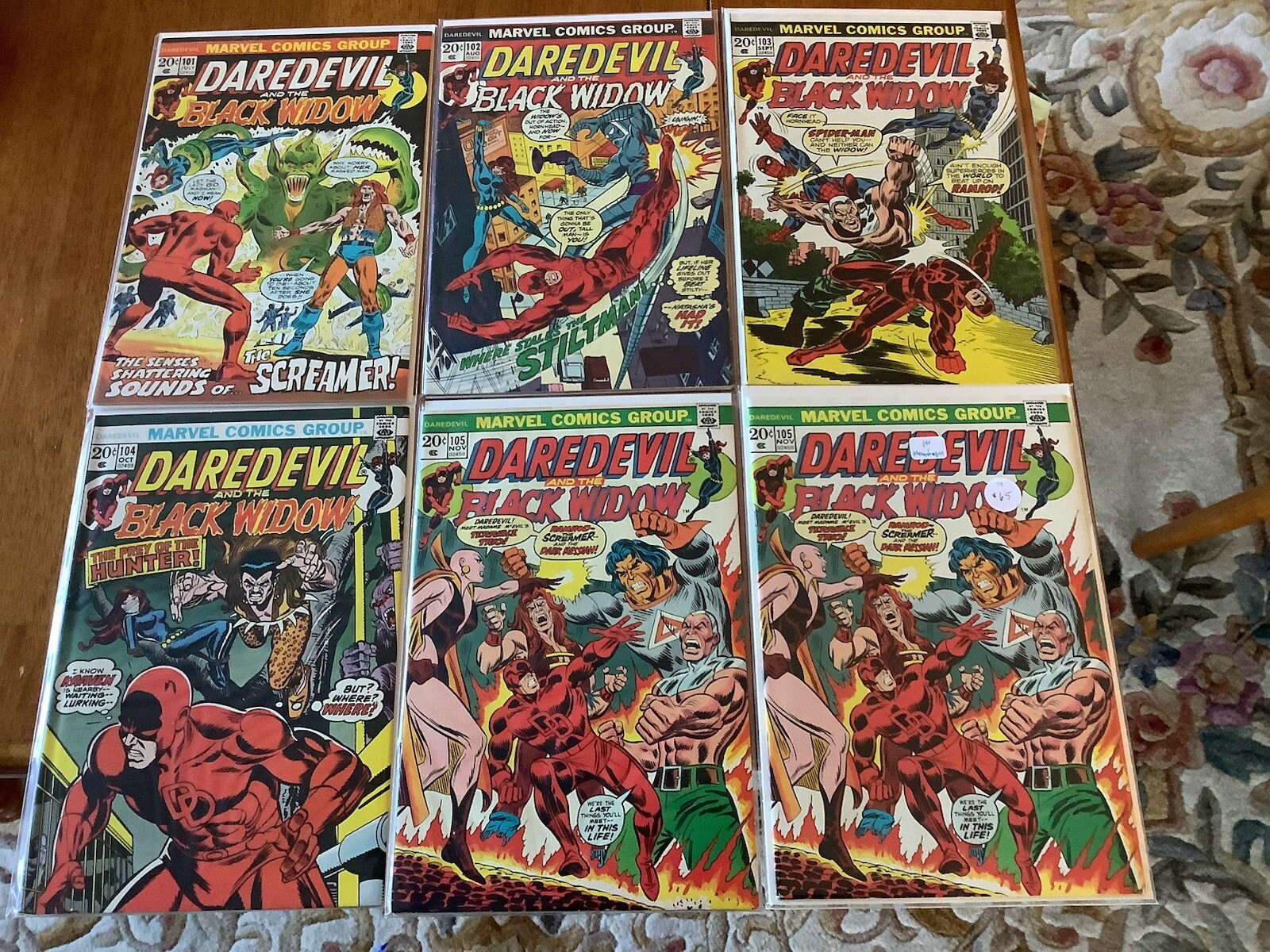 Daredevil 101 102 103 104 105 106 107 108 109 110 111 112 113 114 115 6.5-7.0
