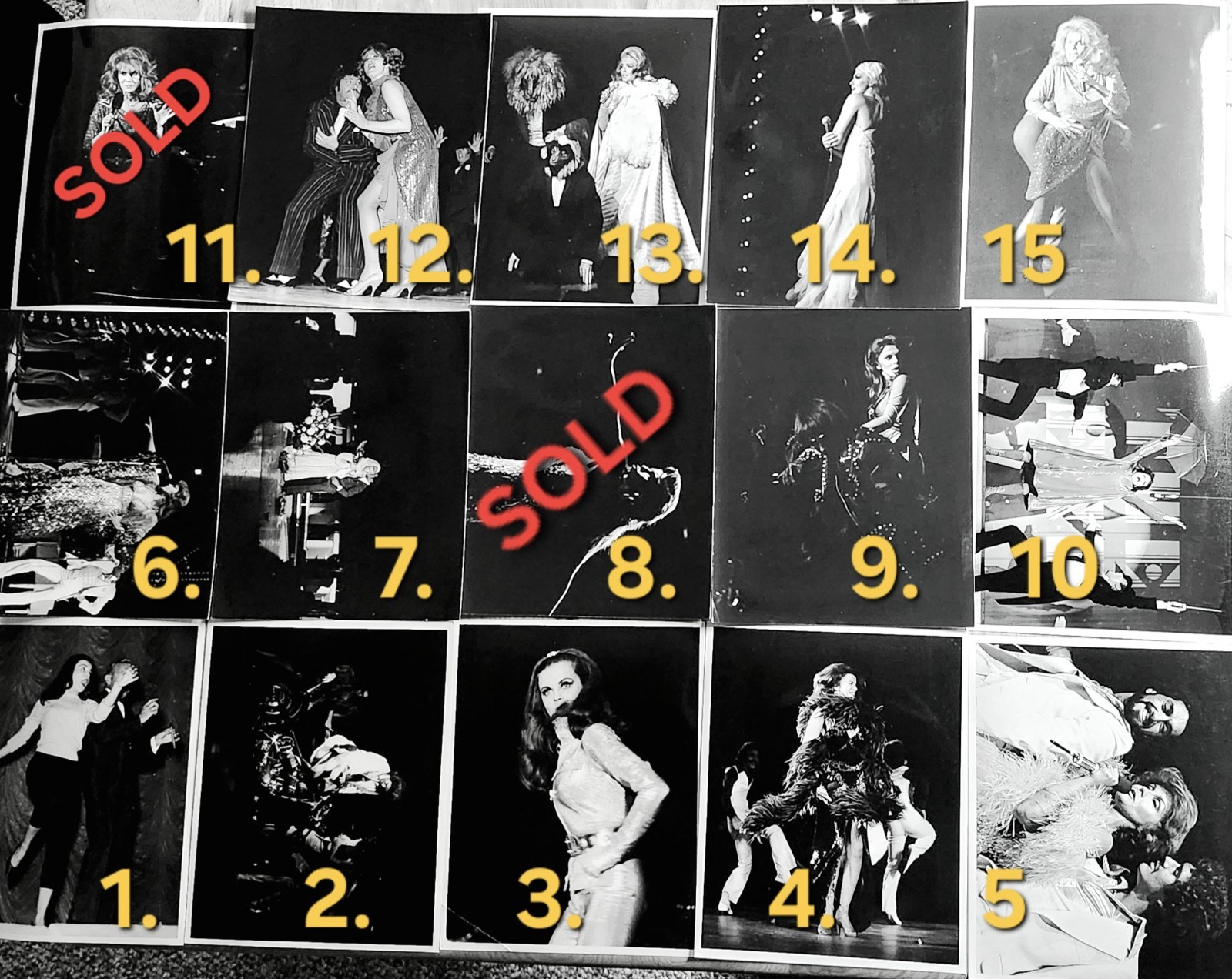 72 Original 8x10 Photographs of Ann Margaret at $9 ea. Refer to Number on photo