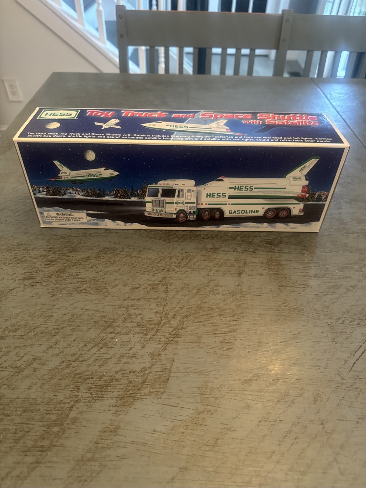 1999 Hess Toy Truck and Space Shuttle with Satellite – New in Box (NIB)