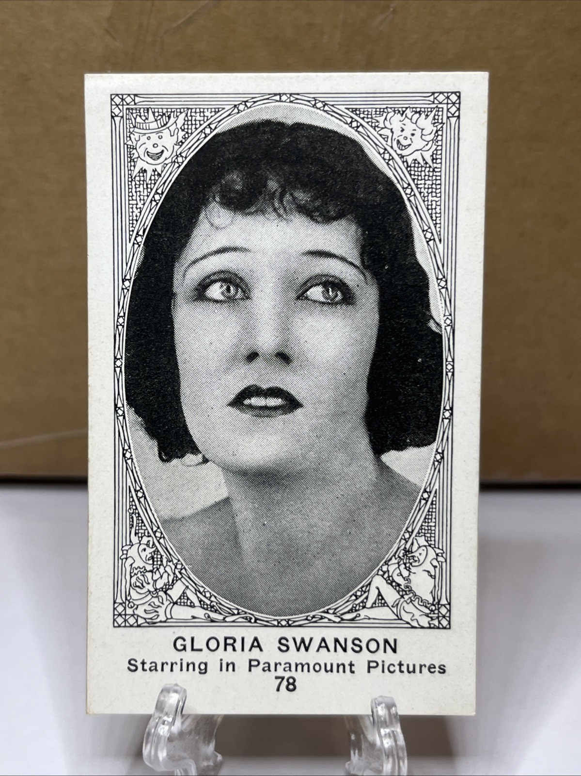 1922 American Caramel E123 Gloria Swanson 78 Movie Actors & Actresses Series 120