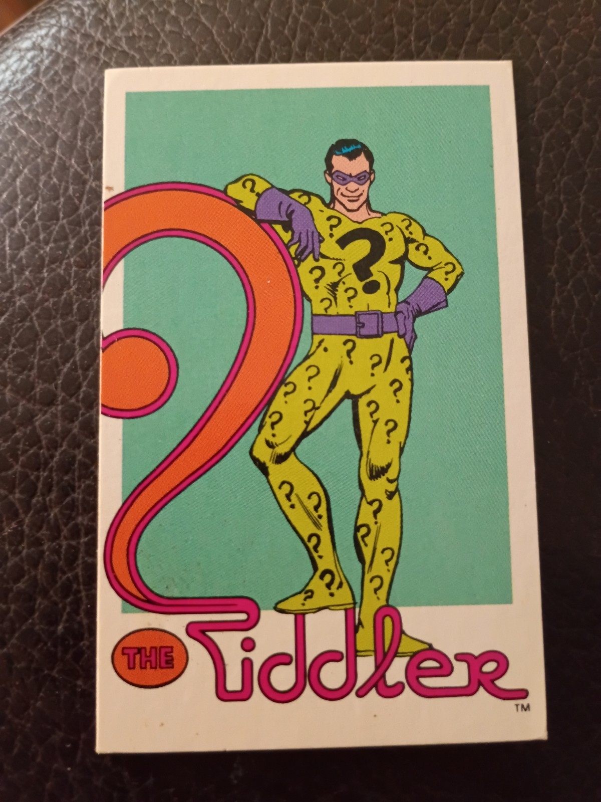 1982 DC Comics Super Heroes Nature Made Trading Card #12 – The Riddler – Vintage